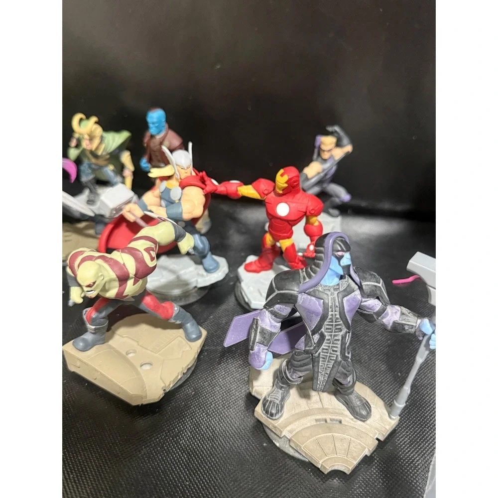 Disney Infinity 2.0 Marvel Super Heroes Figure Lot Hulk Iron Man Thor 12pc‎ Set